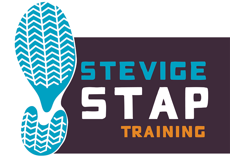 Stevige Stap logo zool blauw png.